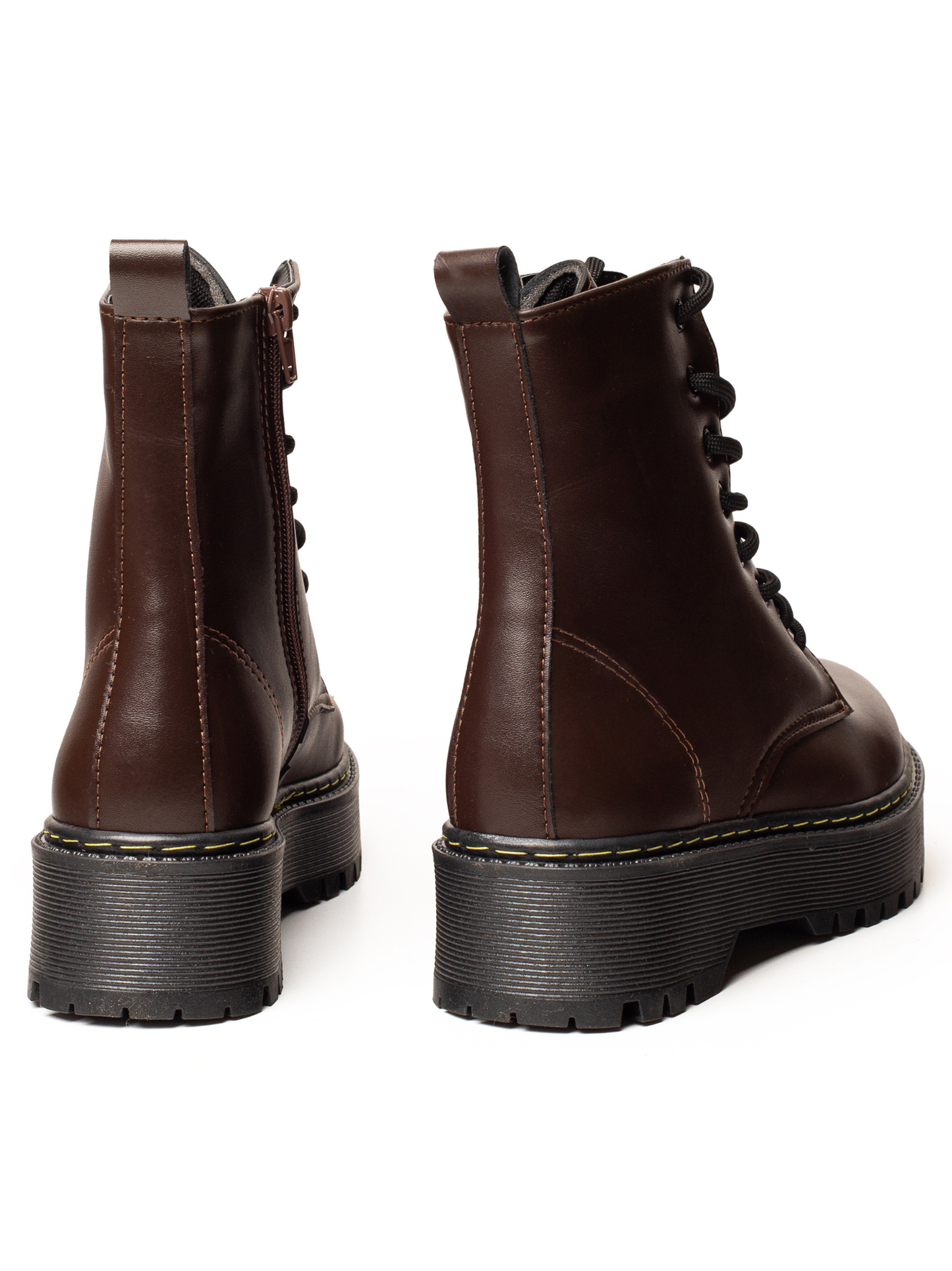 מגפונים מרטי לנשים עם שרוכים סוליה פלטפורמה