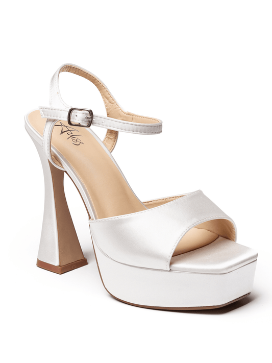 סטלה - סנדל סאטן עקב גבוה של אדיס - Adiss