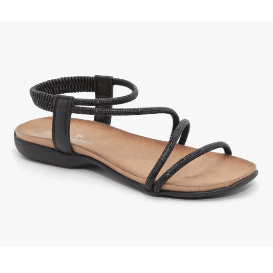 סנדלי אצבע שטוחים דגם אלינה סבנטי ניין עם צ'ארמז לנשים SNNEW713 - Adiss