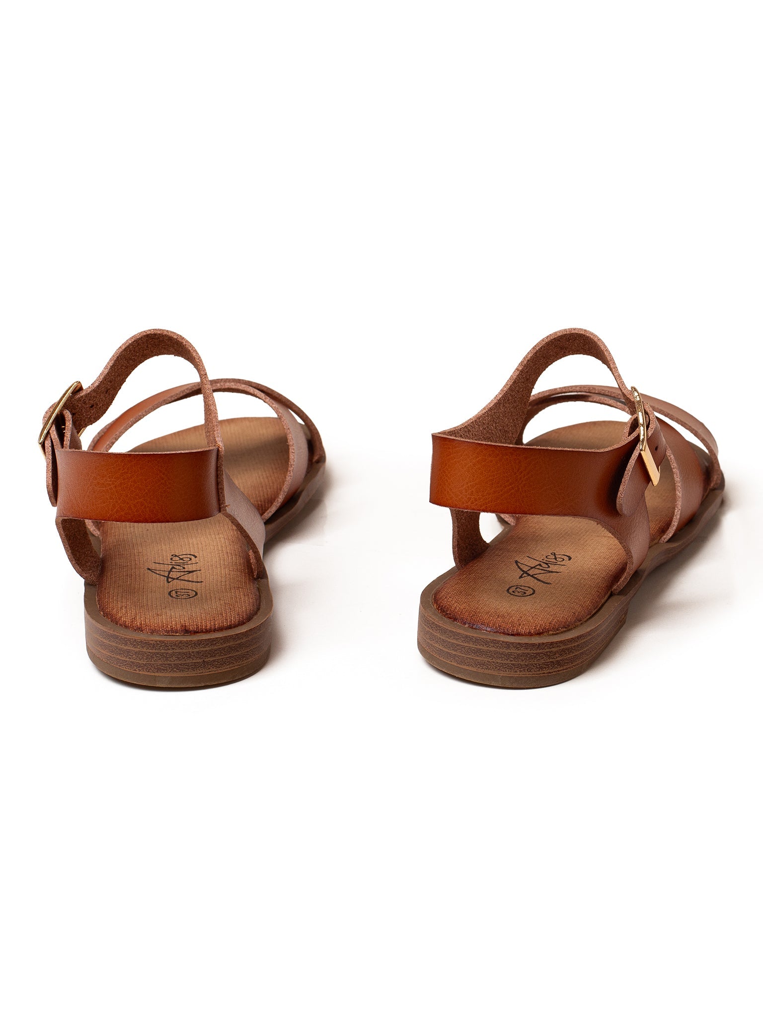 סנדלי אקסילה - סנדלים איקס שטוחים של אדיס לנשים - Adiss