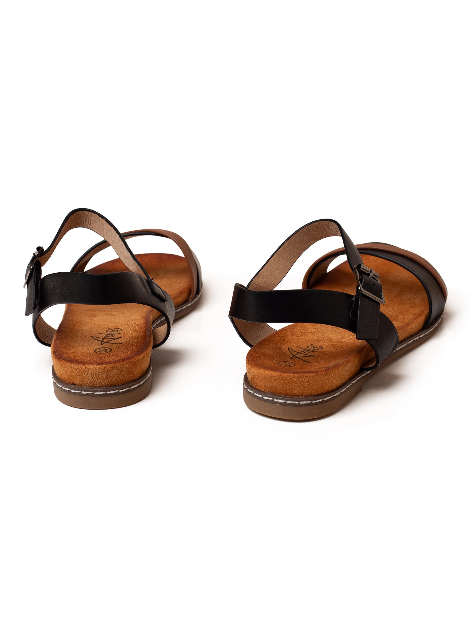 סנדלי אמריקה קלאסי לנשים עם רצועת פס משתלבת באזור האצבעות - Adiss