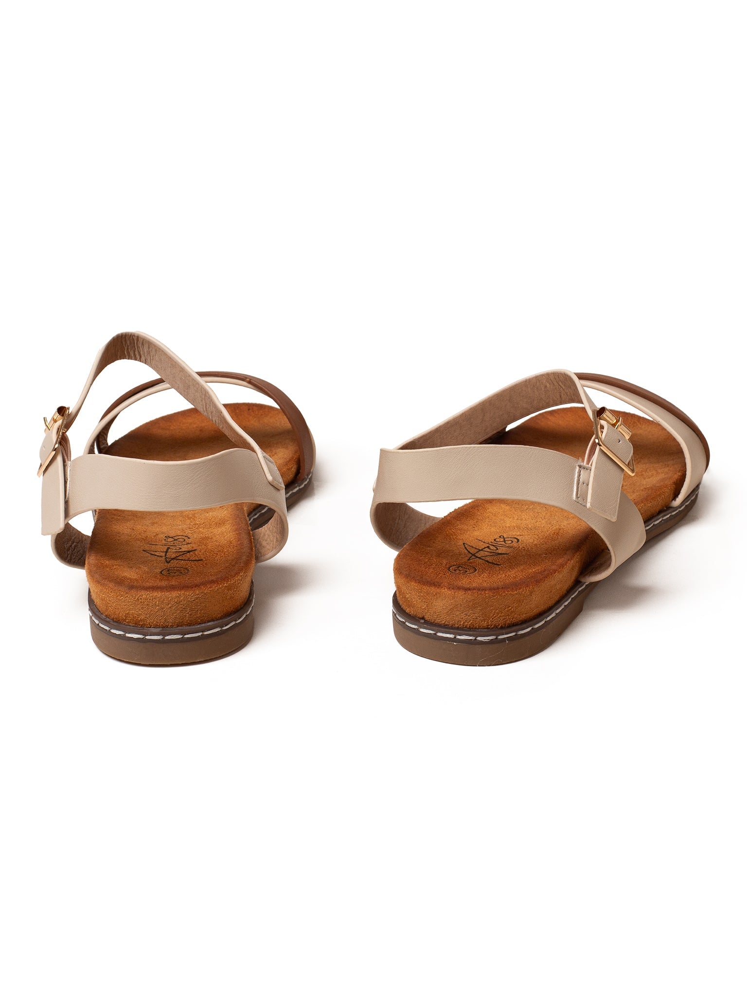 סנדלי אמריקה קלאסי לנשים עם רצועת פס משתלבת באזור האצבעות - Adiss