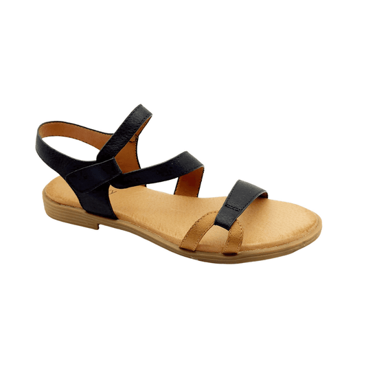 סנדלי ארופלקסי שטוחים עם רצועות לנשים 6100 - Adiss