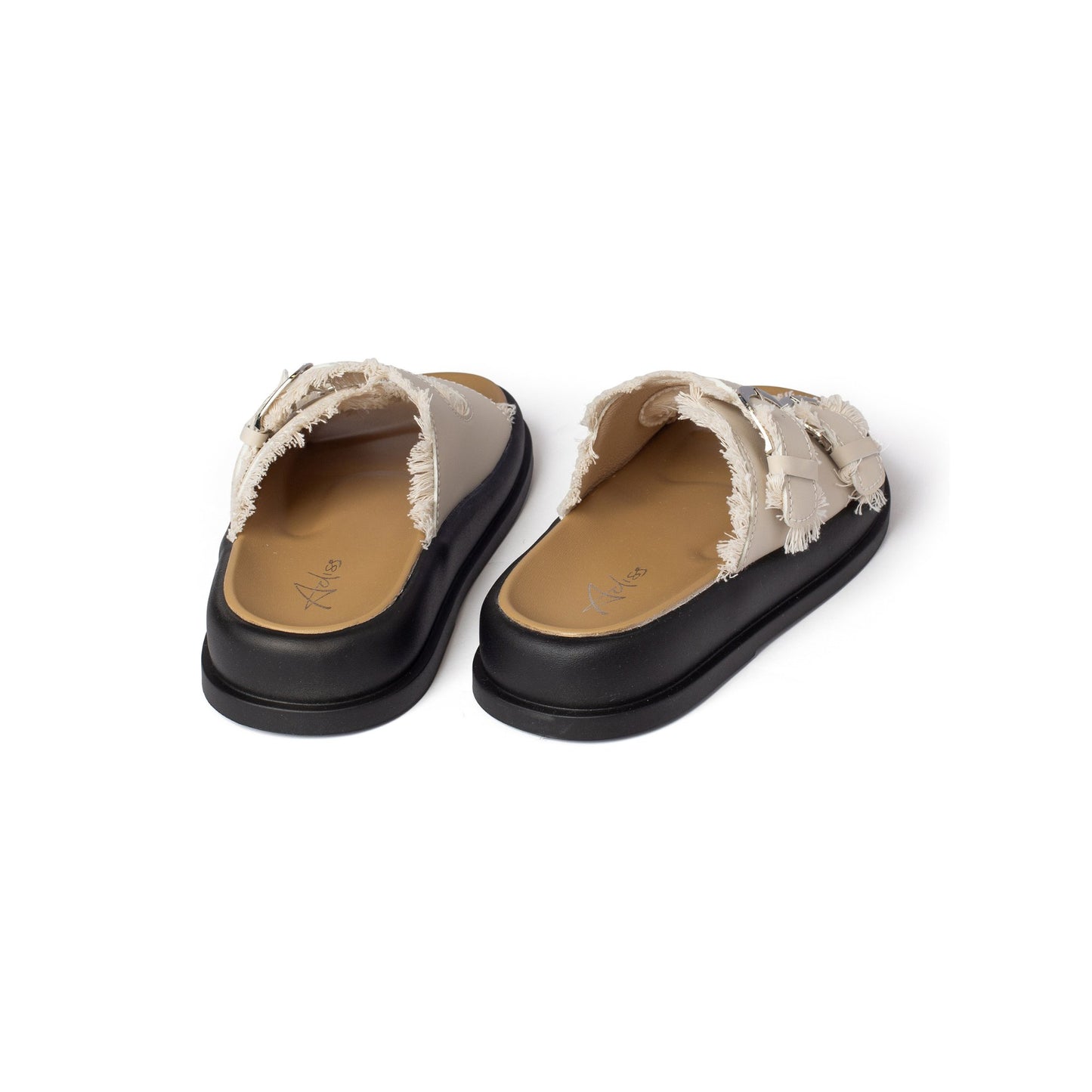 טוקיו- כפכפי רצועות בגימור פרנזים לנשים - Adiss