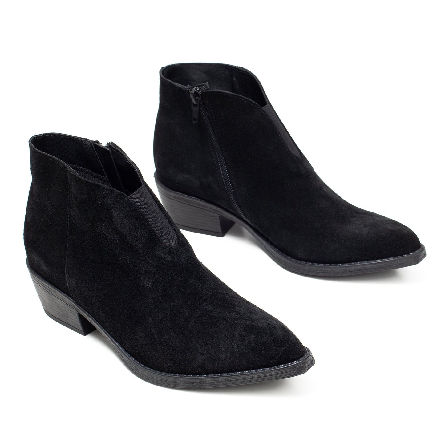 טוסון - מגפון קצר מעור זמש בסגנון בוקרים של רד אפל מק"ט 4476 - Adiss