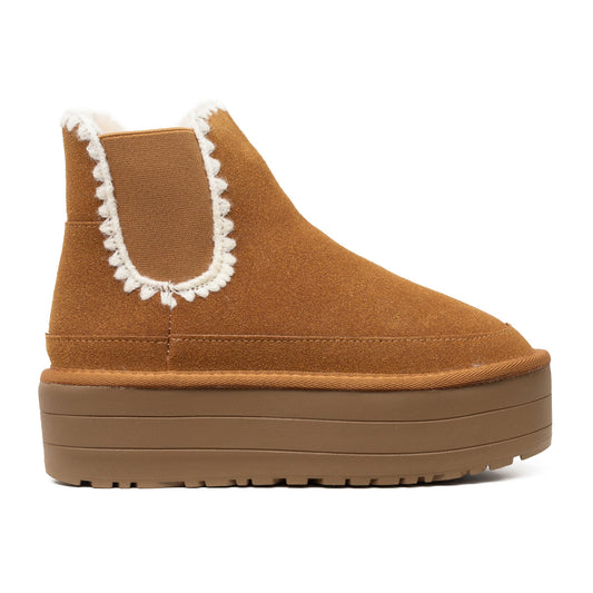 אמזון- מגפון תפרים עם פרווה ופלטפורמה - Adiss