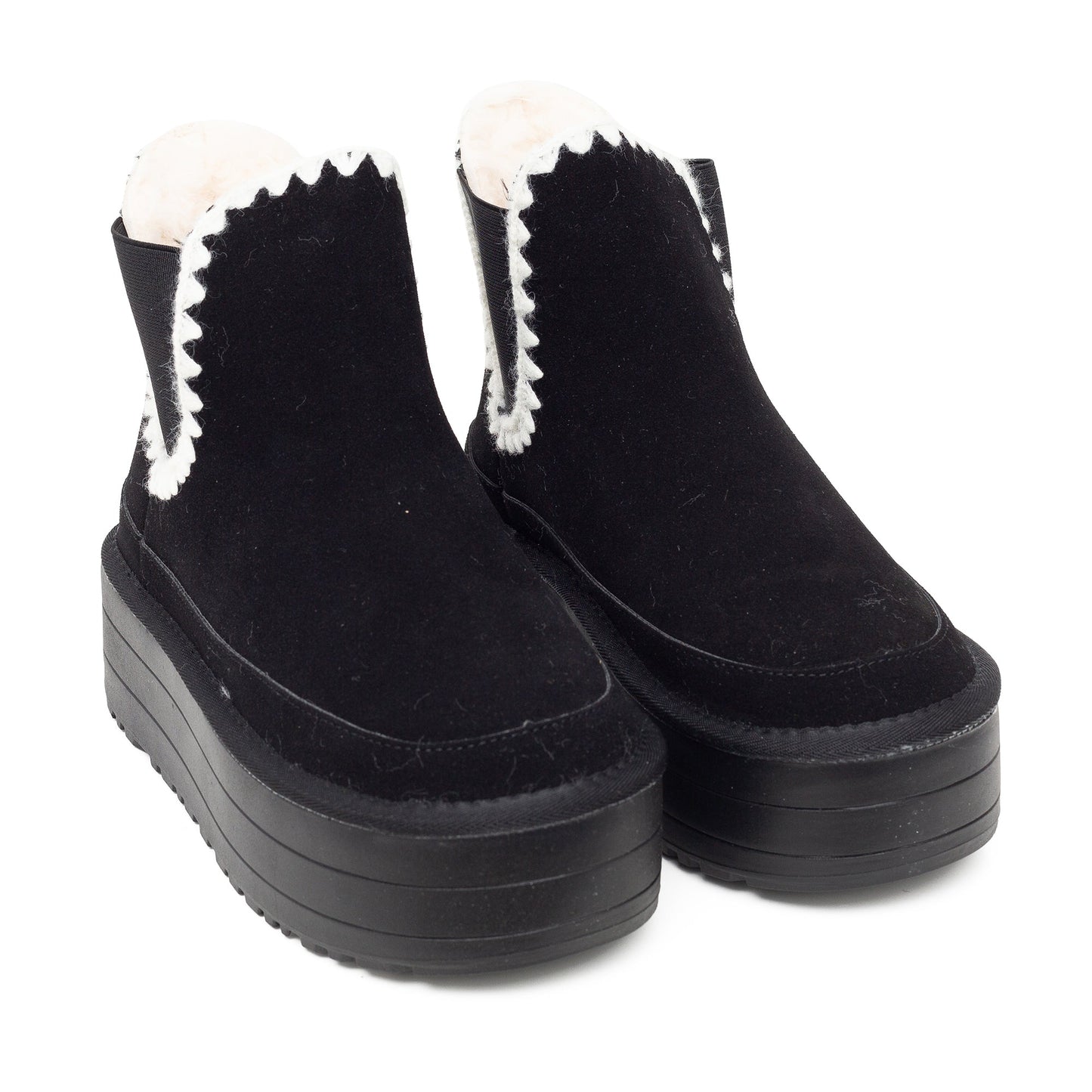 אמזון- מגפון תפרים עם פרווה ופלטפורמה - Adiss