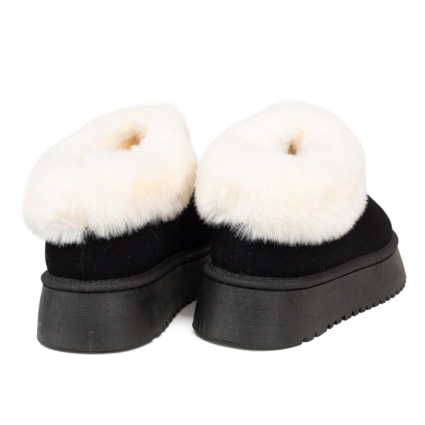 אספן- נעלי פרווה סגורות עם סוליה פלטפורמה - Adiss