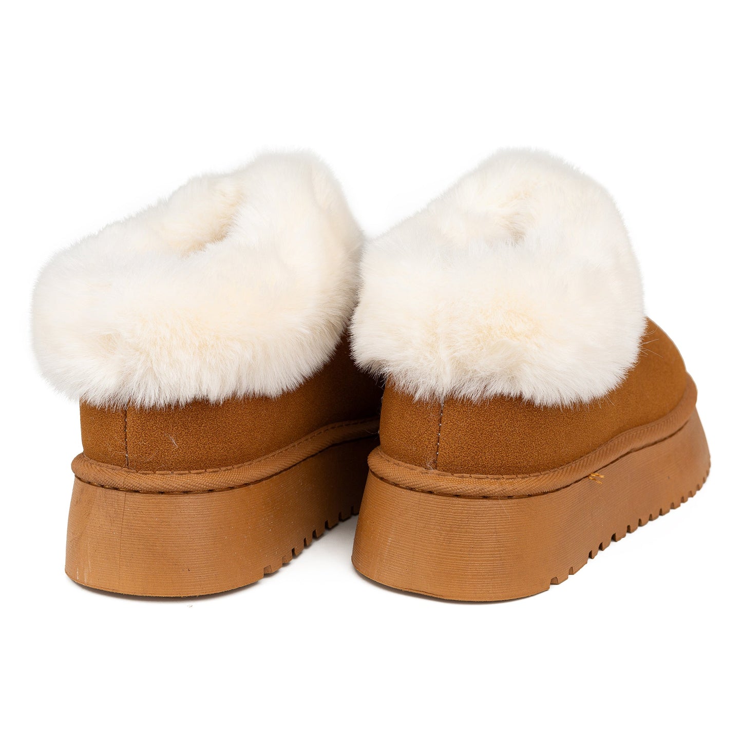 אספן- נעלי פרווה סגורות עם סוליה פלטפורמה - Adiss