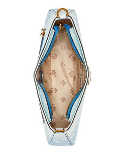 תיק כתף גס תכלת לוגו GUESS Alexie Shoulder Bag - Adiss
