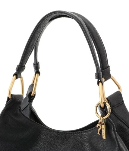 תיק כתף\יד דמוי עור בצבע שחור | GUESS BECCI CARRYALL HAND BAG - Adiss