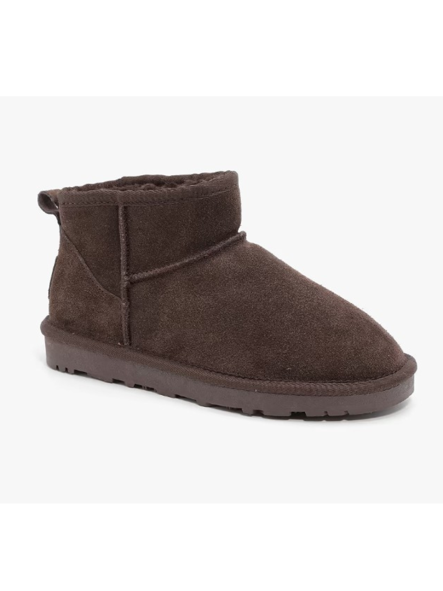 חמימה- מגפי פרווה קצרות מעור זמש איכותי