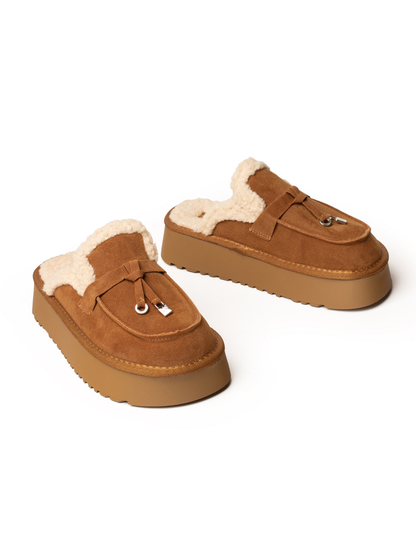 כפכף פלטפורמה פרווה לנשים דגם פיאנה של אדיס