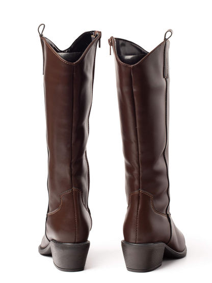 ווסט בוטס- מגף בוקרים שפיץ קלאסי לנשים עקב בינוני של אדיס