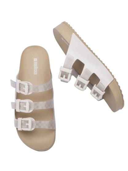 כפכפי קוזי סטריפס של מליסה עם שלוש רצועות לנשים