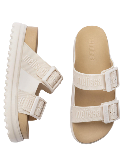 כפכפים פלטפורמה קוזי לבר שתי רצועות של מליסה לנשים