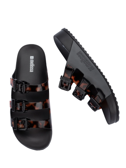 כפכפי קוזי סטריפס של מליסה עם שלוש רצועות לנשים