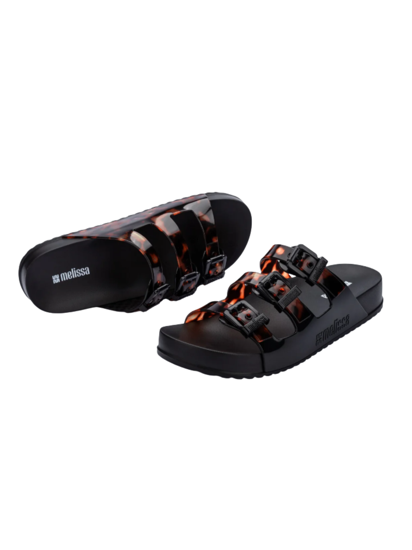 כפכפי קוזי סטריפס של מליסה עם שלוש רצועות לנשים