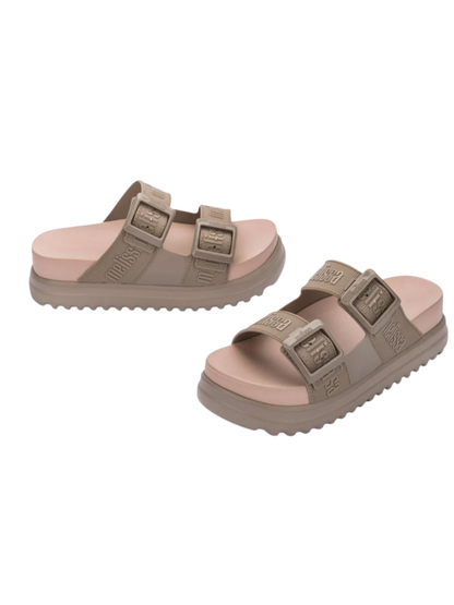 כפכפים פלטפורמה קוזי לבר שתי רצועות של מליסה לנשים