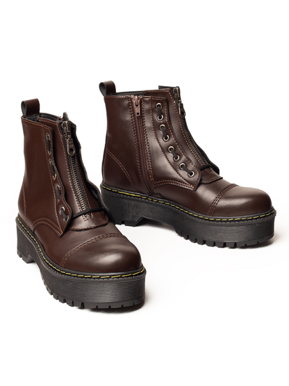 אלקסה- מגפונים עם רוכסן סוליה פלטפורמה לנשים של אדיס