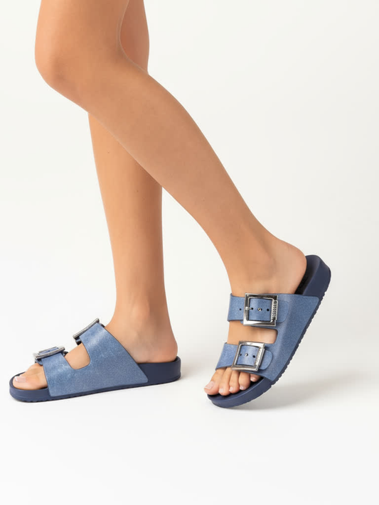 18063 זקסי- כפכפים גומי  עם רצועות עבות לנשים