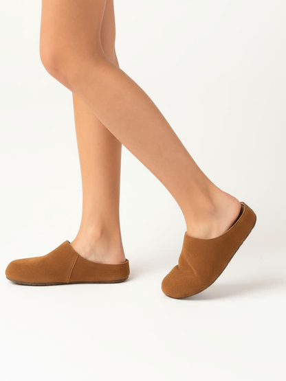 קומפורטה- כפכפי עור סגורות נוחות של אדיס