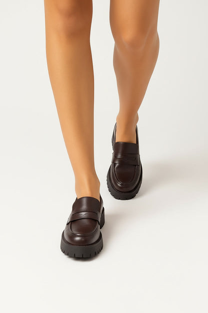 רוסלינדה- נעלי מוקסין מעור סבנטי ניין לנשים מק"ט 835