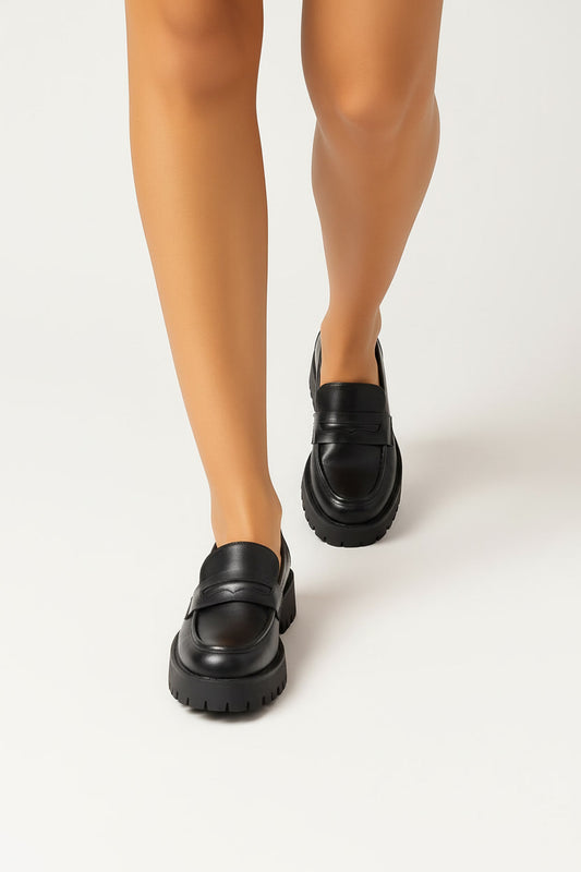 רוסלינדה- נעלי מוקסין מעור סבנטי ניין לנשים מק"ט 835