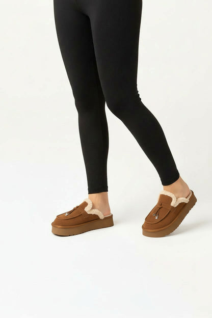 כפכף פלטפורמה פרווה לנשים דגם פיאנה של אדיס