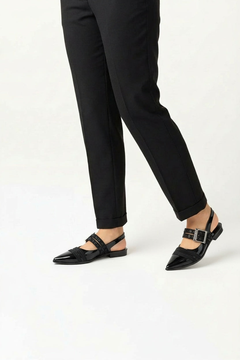 בואנוס איירס אלגנס - נעלי סירה שפיץ מליסה עם אבזם לנשים מק"ט 35973