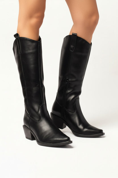 ווסט בוטס- מגף בוקרים שפיץ קלאסי לנשים עקב בינוני של אדיס