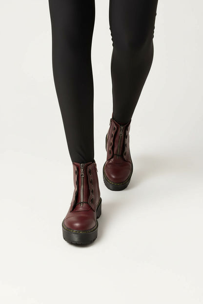 אלסקה- מגפונים עם רוכסן סוליה פלטפורמה לנשים של אדיס