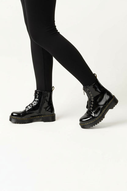 אלסקה- מגפונים עם רוכסן סוליה פלטפורמה לנשים של אדיס