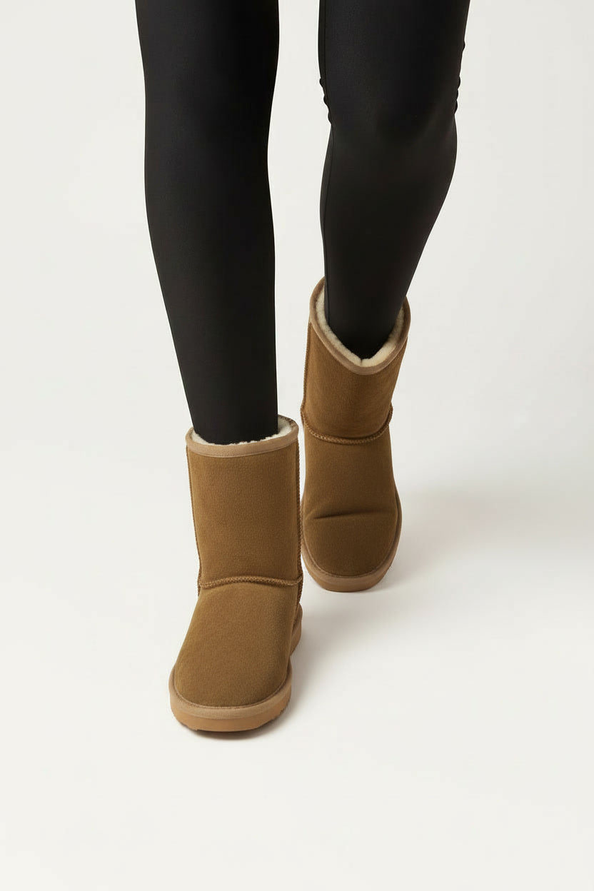 וואנדר- מגפי פרווה עור זמש איכותי לנשים