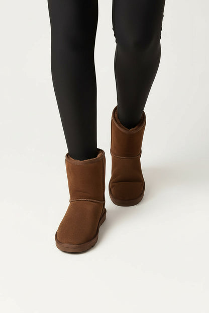 וואנדר- מגפי פרווה עור זמש איכותי לנשים