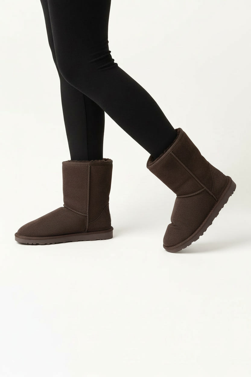 וואנדר- מגפי פרווה עור זמש איכותי לנשים