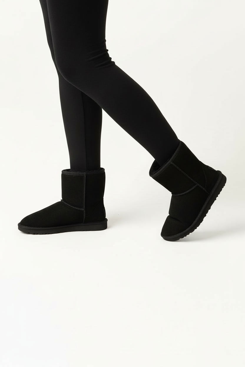 וואנדר- מגפי פרווה עור זמש איכותי לנשים