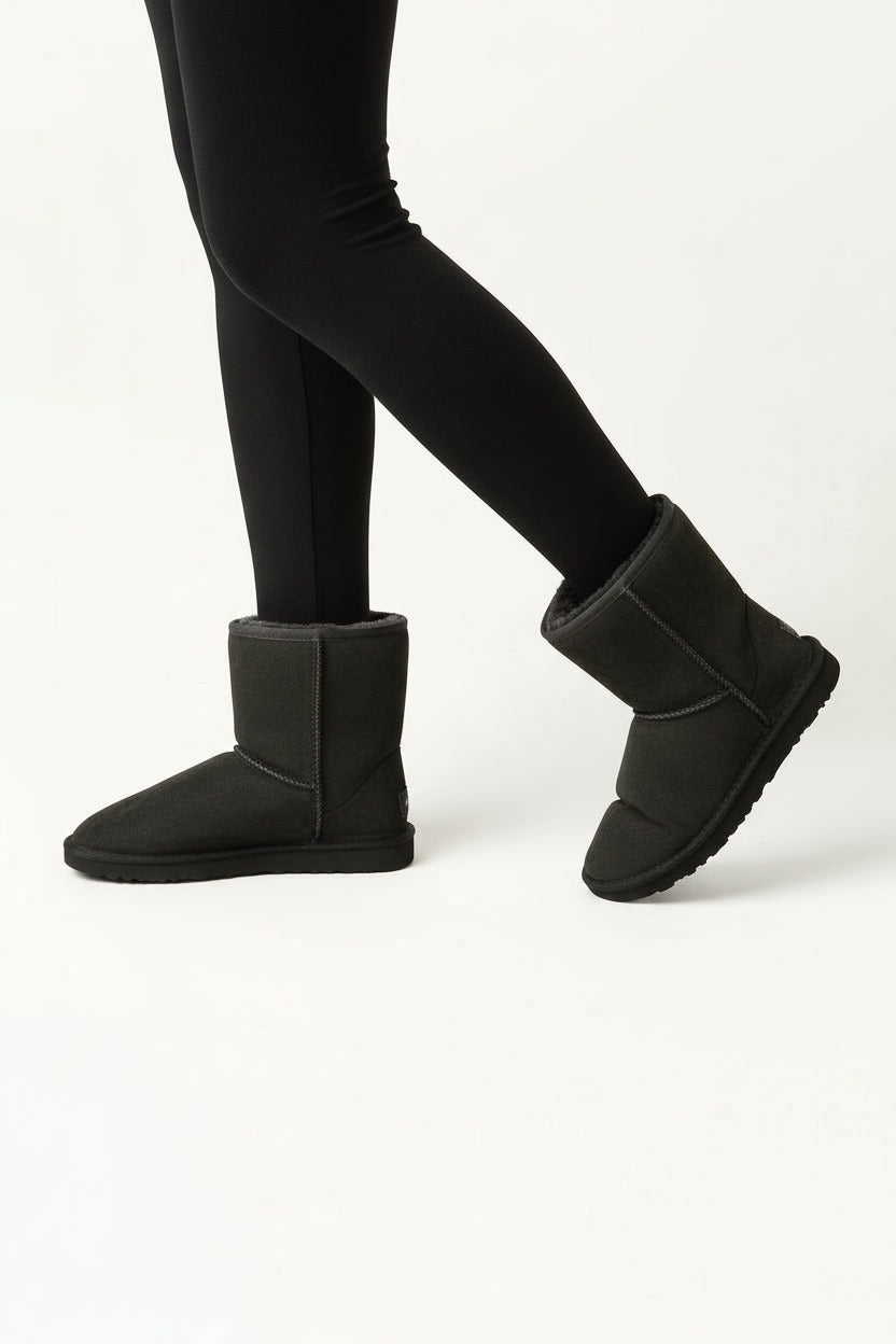 וואנדר- מגפי פרווה עור זמש איכותי לנשים