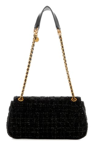 גס תיק כתף צד עם רצועות שרשרת כפולות GUESS Giully Tweed Convertible Crossbody - Adiss